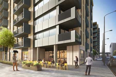 Exterior CGI of a residential development by 5PA Architects - image 2