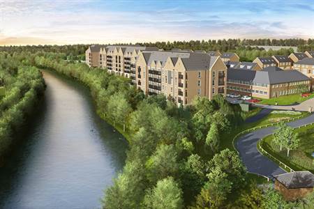 Exterior CGI from Cam3 of a residential development by Redrow