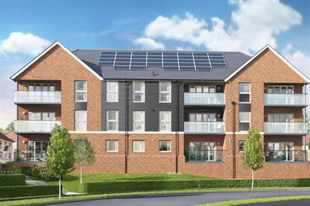 Exterior view CGI of Lamberhurst House development by Redrow Homes